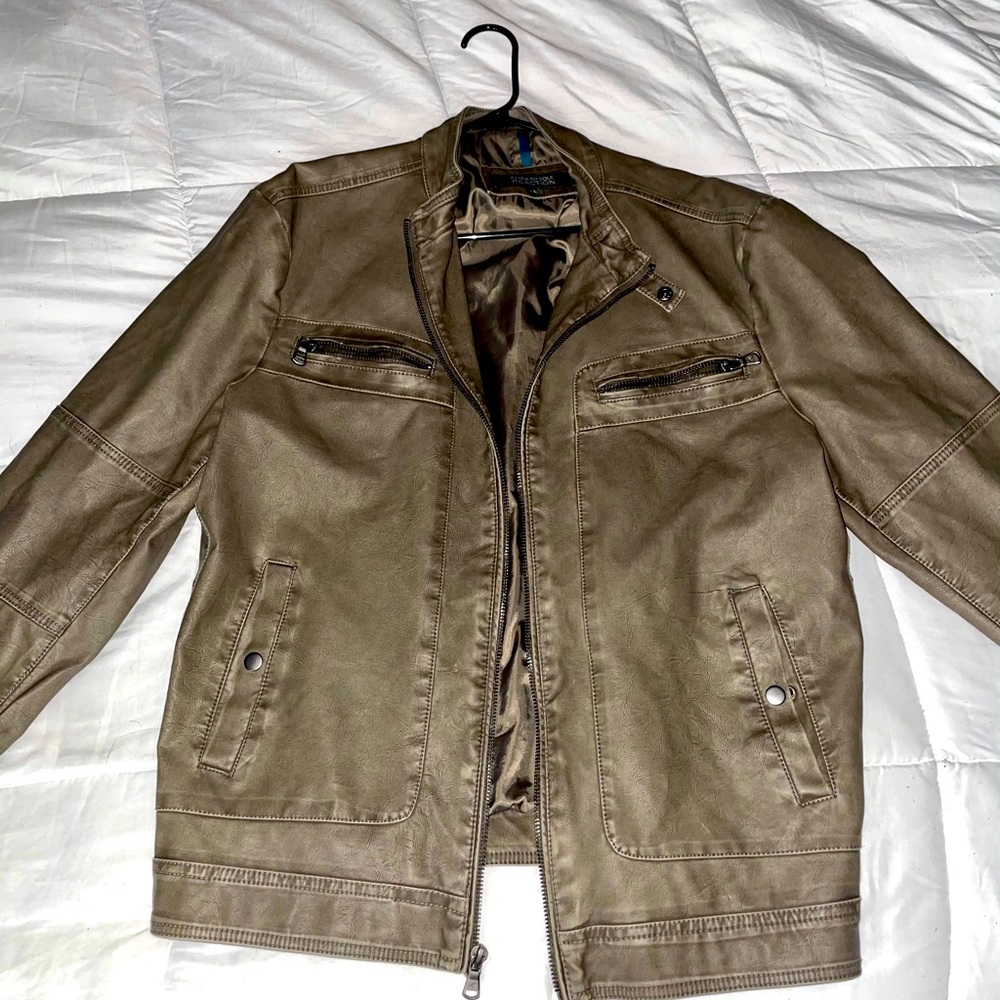 Kenneth Cole Faux Leather Jacket